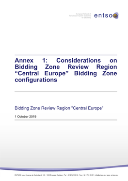 Bidding Zone Configurations