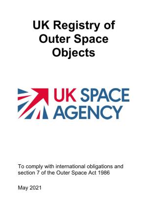 UK Registry of Outer Space Objects