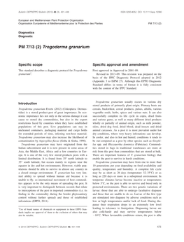 PM 7/13 (2) Trogoderma Granarium