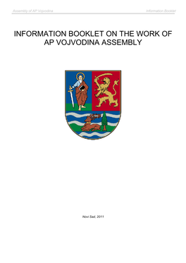 Information Booklet, Assembly Composition 2008-2012