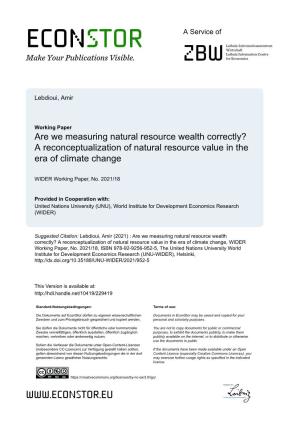 WIDER Working Paper 2021/18-Are We Measuring Natural Resource