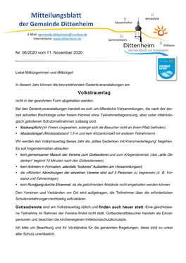 Mitteilungsblatt Windsfeld Sausenhofen