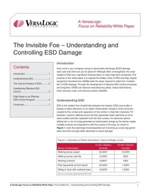 The Invisible Foe – Understanding and Controlling ESD Damage