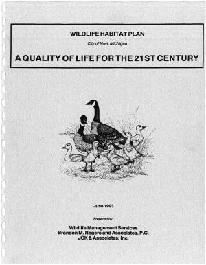 Wildlife Habitat Plan