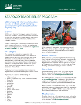 Seafood Trade Relief Program Fact Sheet