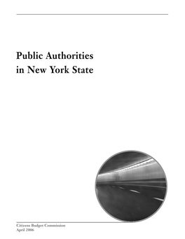 Public Authorities in New York State