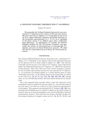 A Gelfand-Naimark Theorem for C*-Algebras
