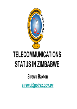 Status of Telecommunications Sector in Zimbabwe