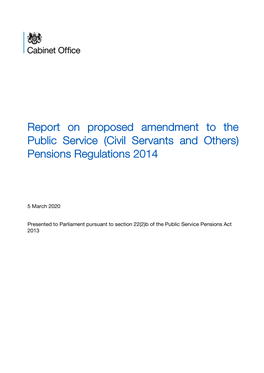 (Civil Servants and Others) Pensions Regulations 2014