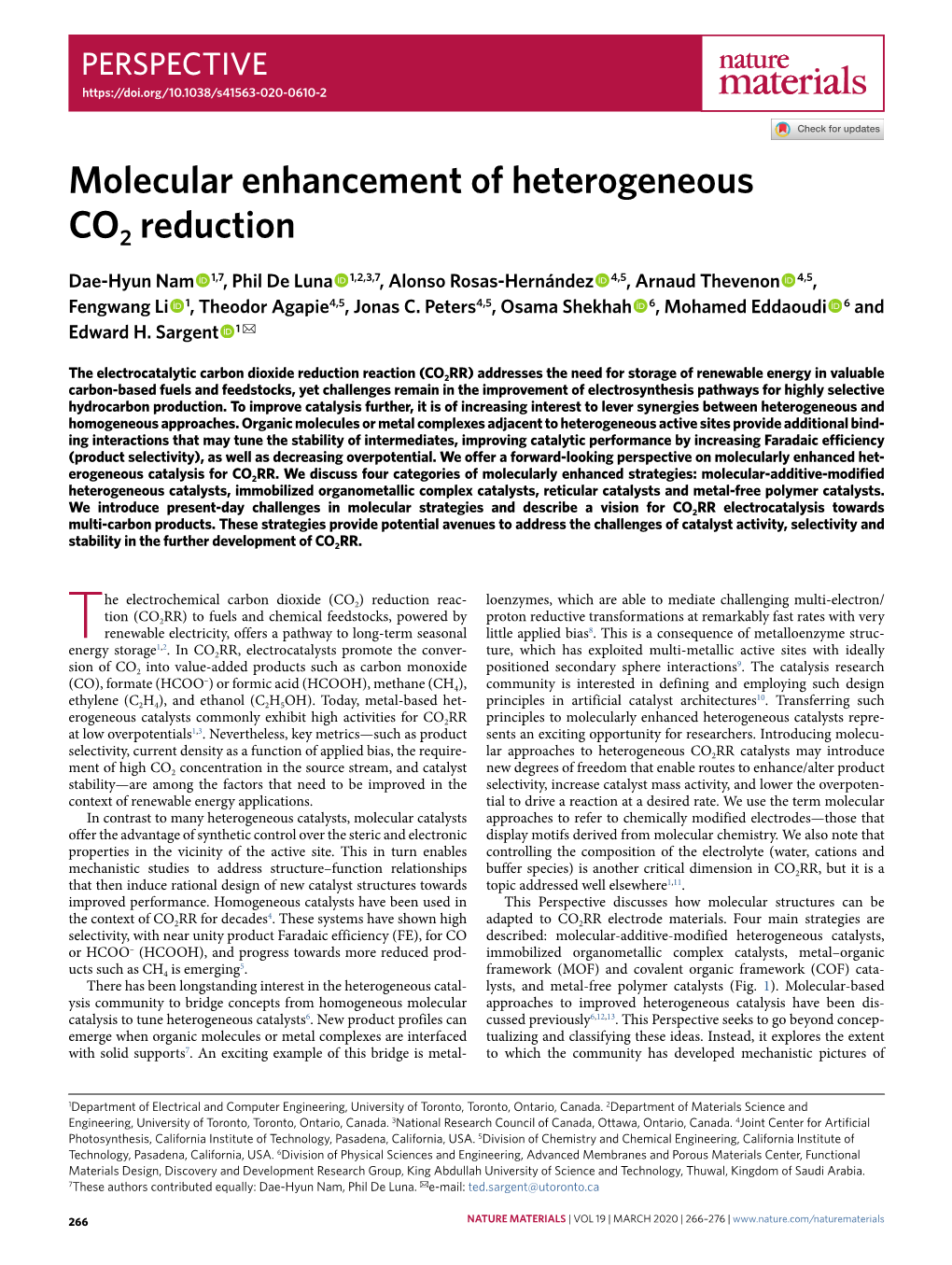 Molecular Enhancement of Heterogeneous CO2 Reduction