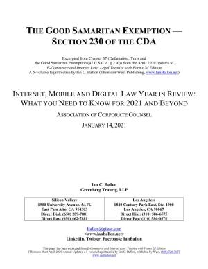 Section 230 of the Cda
