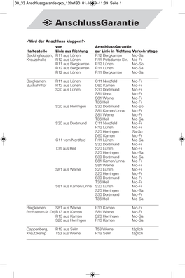 A Anschlussgarantie