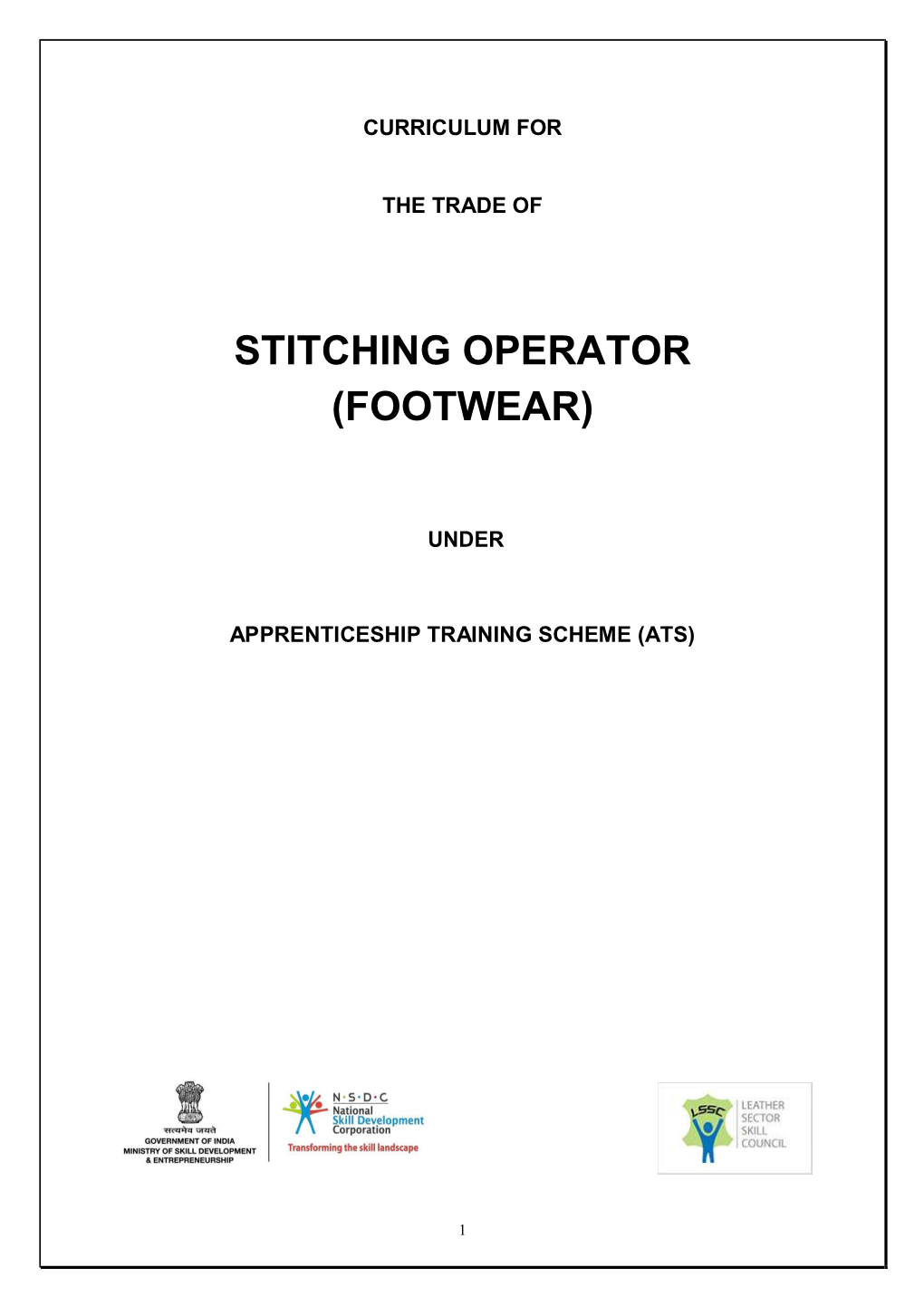 Stitching Operator (Footwear)
