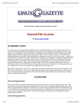 Journal File Systems LG #55
