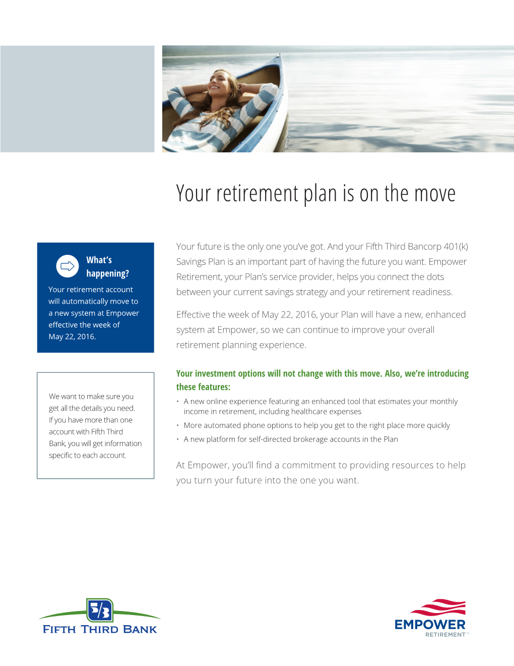 Your Retirement Plan Is on the Move