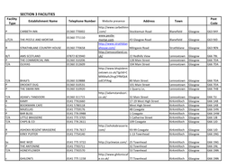 Section 3 Facilities