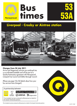 53 Times 53A Liverpool - Crosby Or Aintree Station