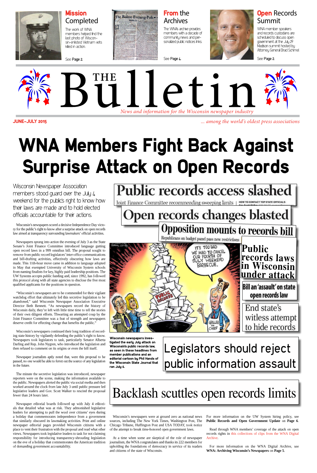 WNA Members Fight Back Against Surprise Attack on Open Records