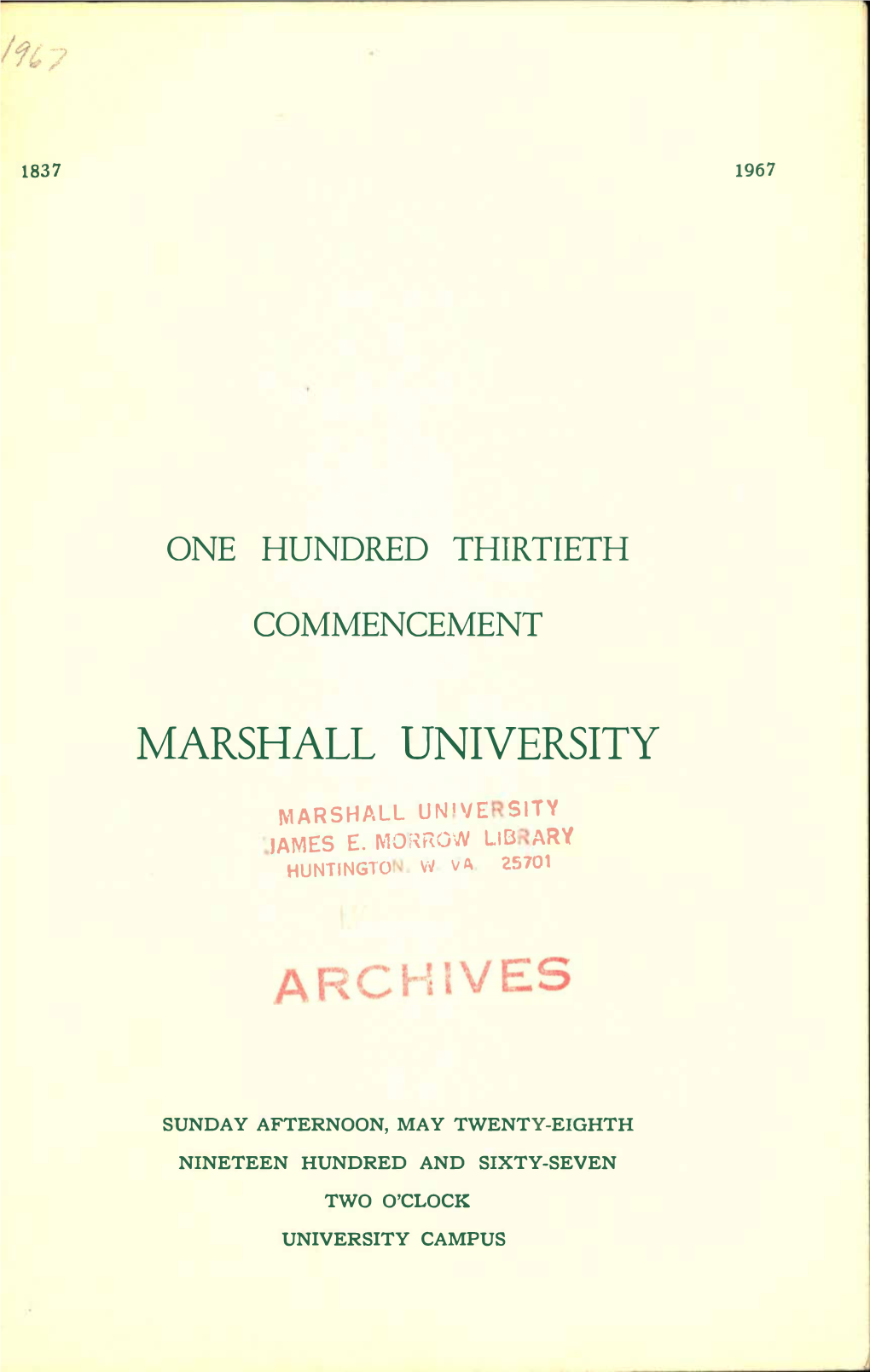 Commencement 1967