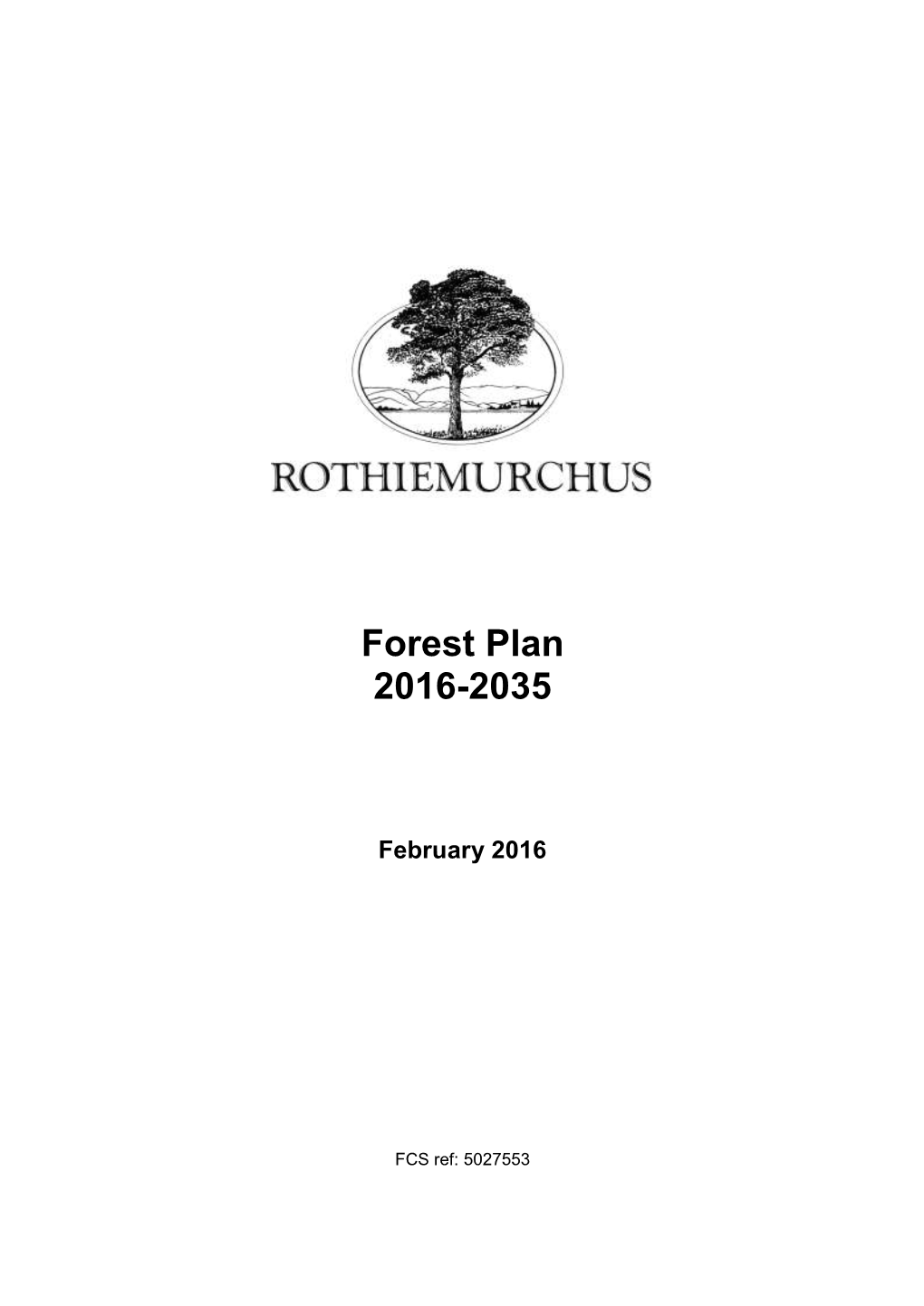Forest Plan 2016-2035