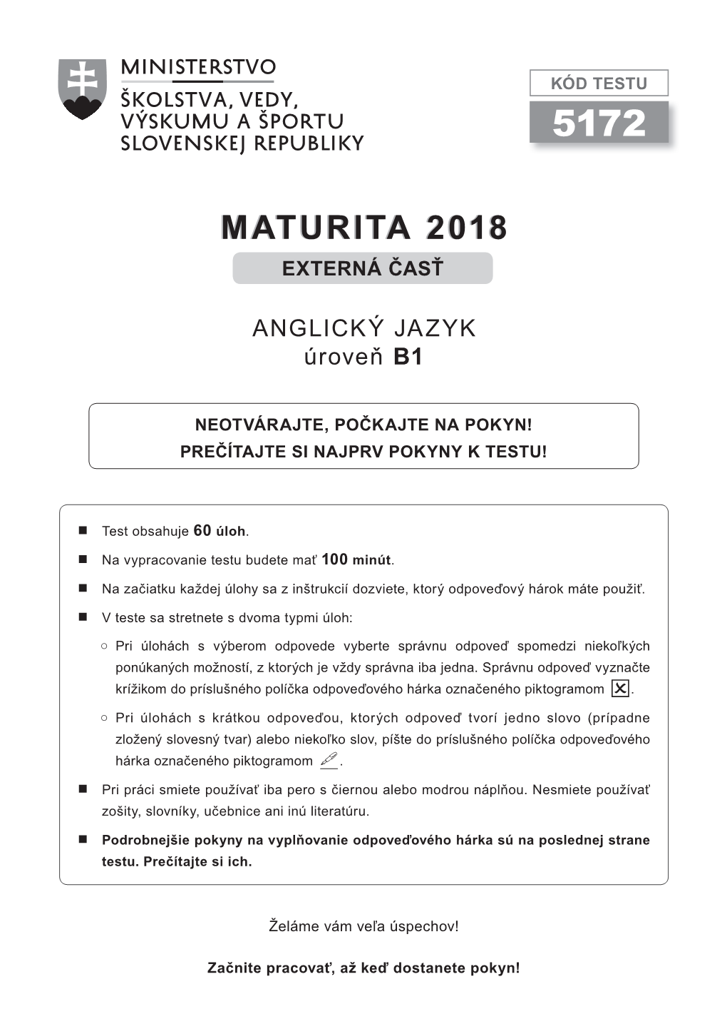 Maturita 20182018 Externá Časť