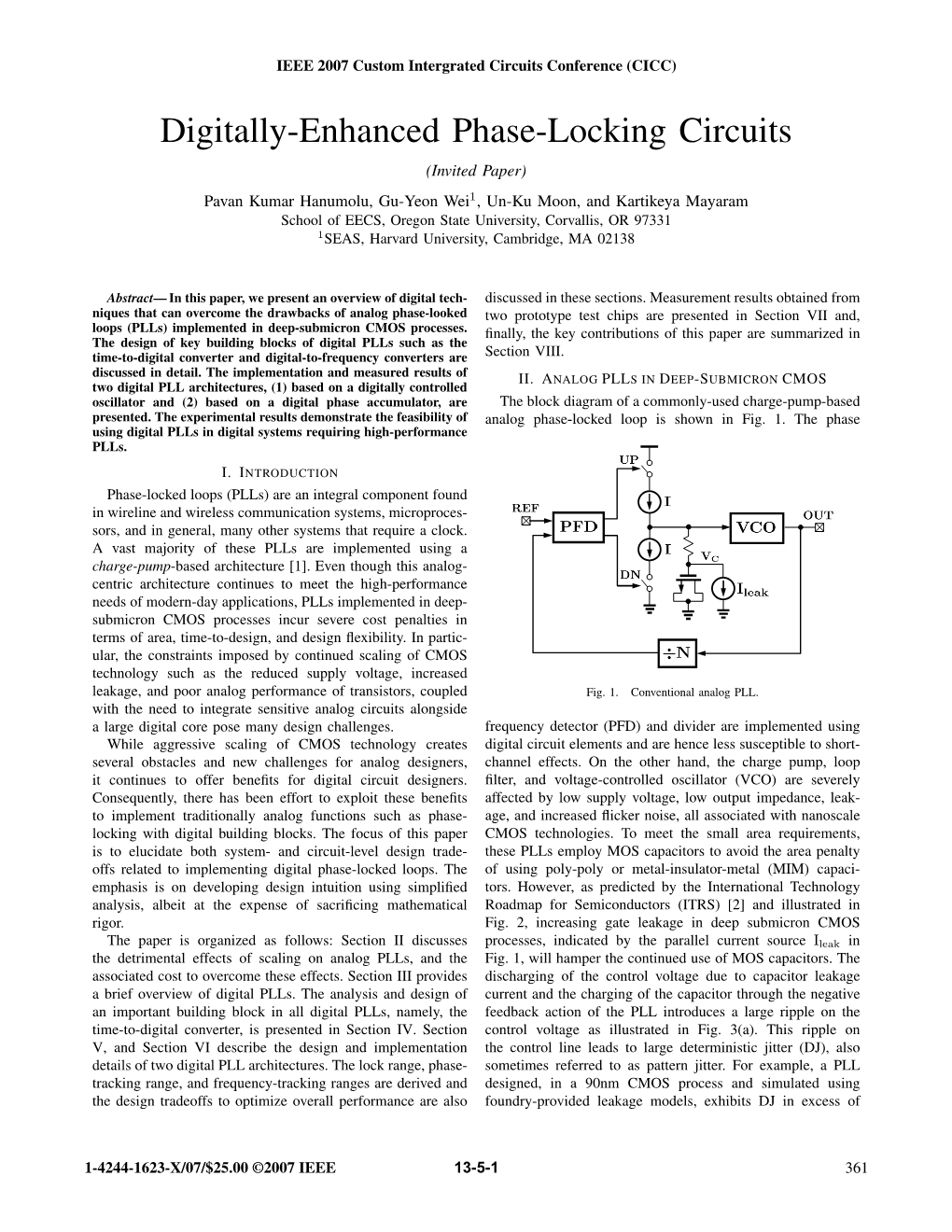 Digitally-Enhanced Phase-Locking Circuits