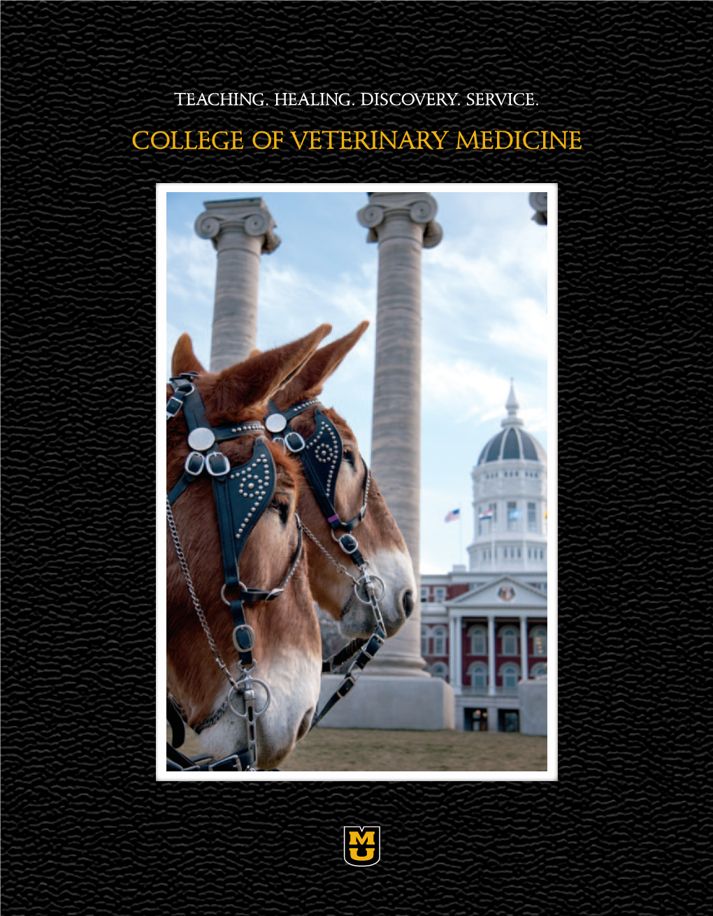 COLLEGE of VETERINARY MEDICINE the MISSION We Are Missouri’S Only College of Veterinary Medicine