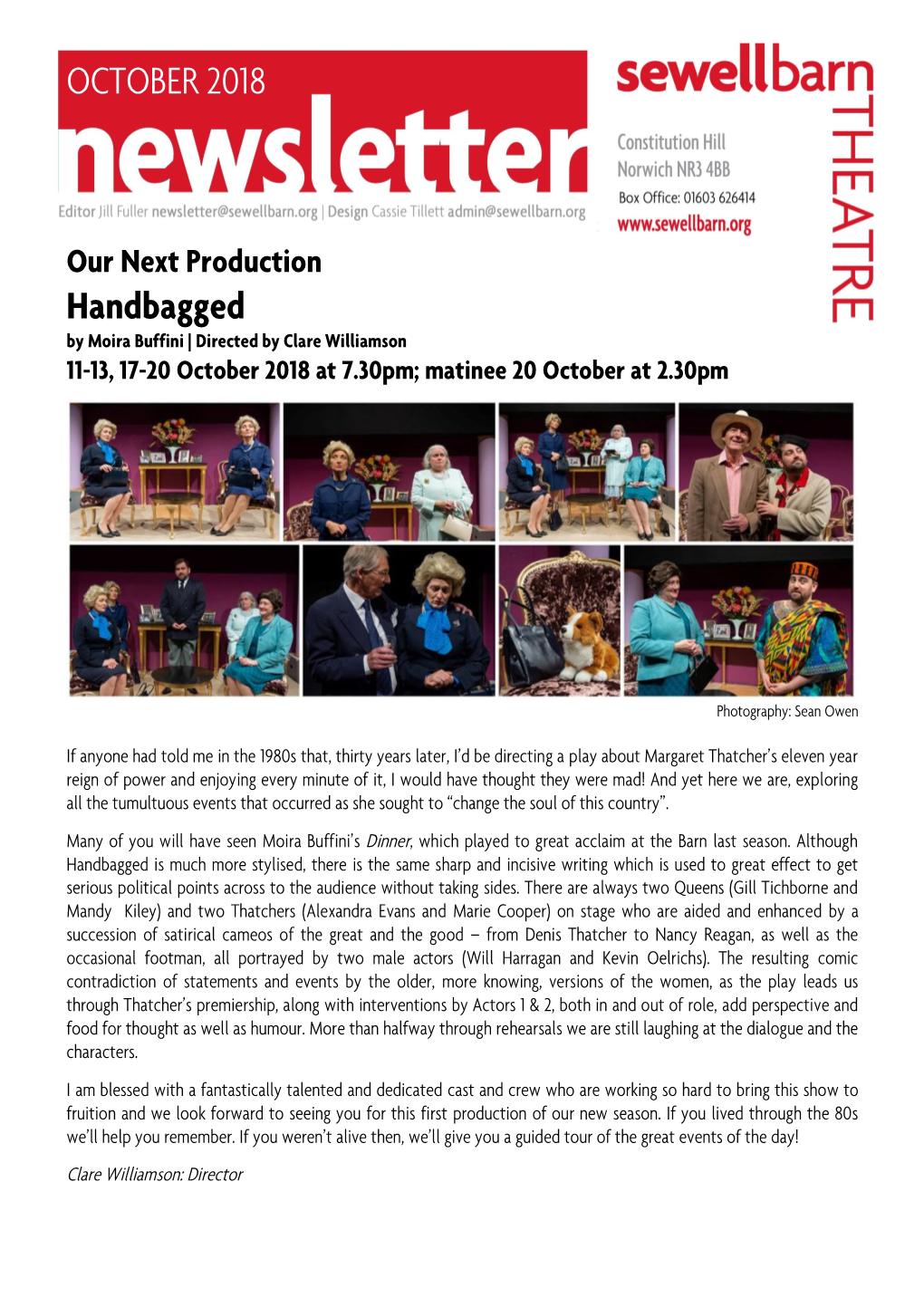 OCTOBER 2018 Handbagged