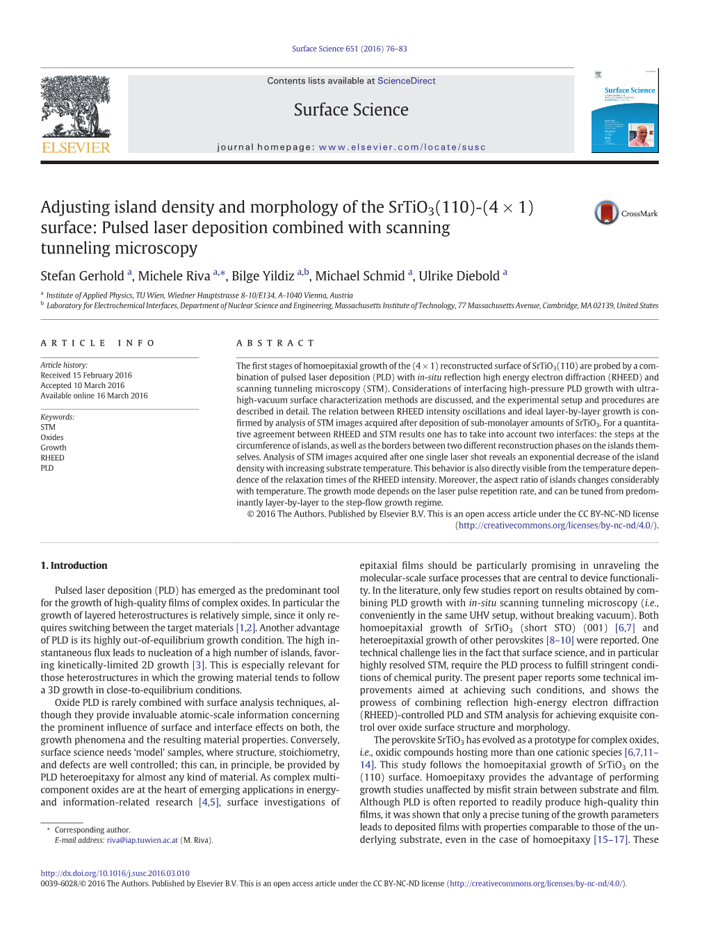 Pulsed Laser Deposition Combined with Scanning Tunneling Microscopy