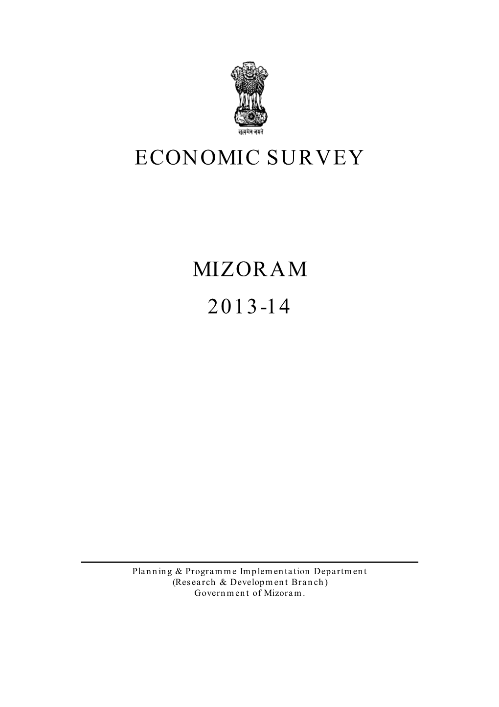 Economic Survey Mizoram 2013-14