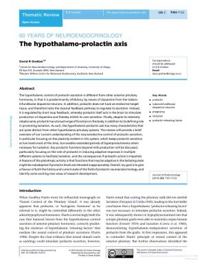 The Hypothalamo-Prolactin Axis 226:2 T101–T122 Thematic Review