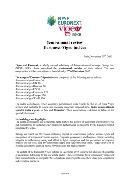 20131120 - Nxt - Vigeo - Semi-Annual Review Enb