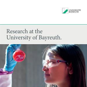 Research at the University of Bayreuth. Welcome to Our Campus
