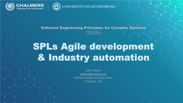 Spls Agile Development & Industry Automation