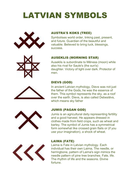 Latvian Symbols