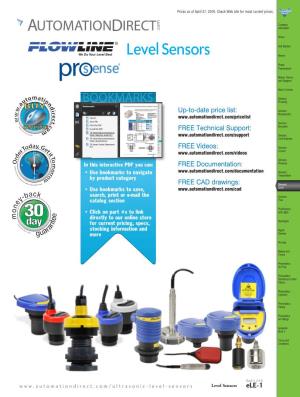 Ultrasonic Liquid Level Sensors & Switches Sensors & Switches