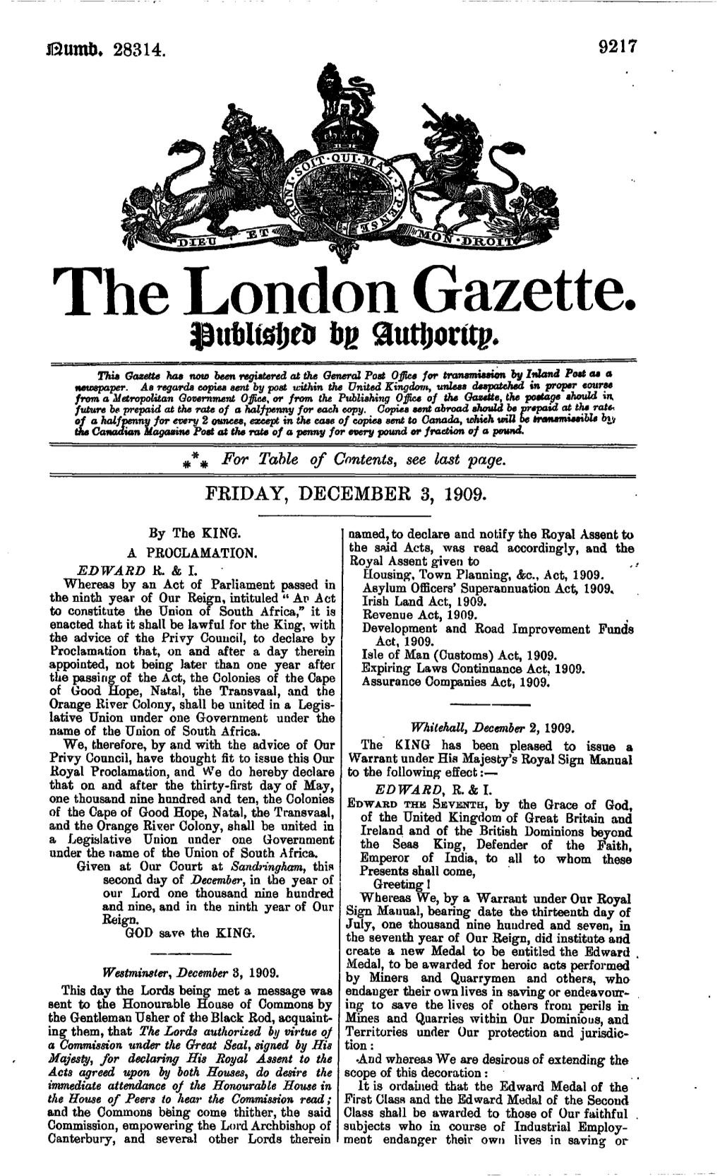 The London Gazette. Auttjontp