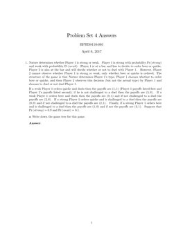 Problem Set 4 Answers