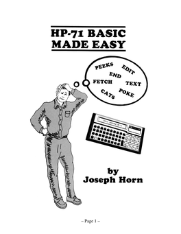 Hp-71 Basic Made Easy
