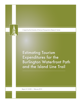 Estimating Tourism Expenditures for the Burlington Waterfront Path and the Island Line Trail