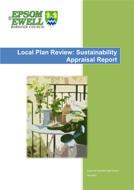 Sustainability Appraisal Report