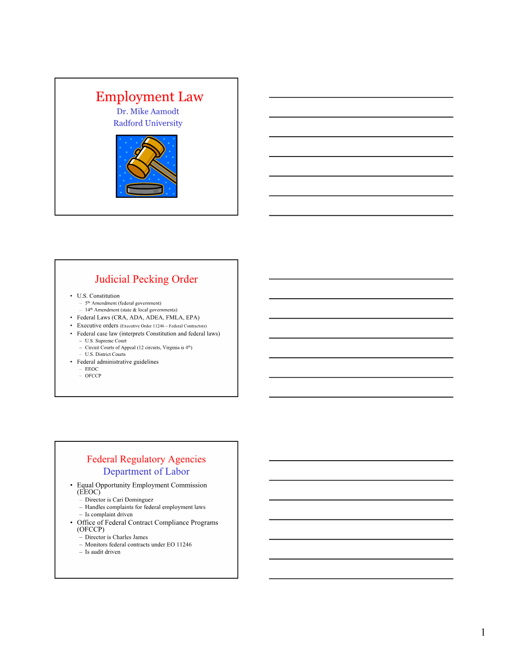 Employment Law Dr