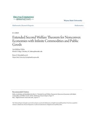 Extended Second Welfare Theorem for Nonconvex Economies With