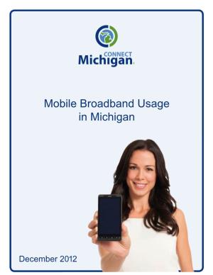 Mobile Broadband Usage in Michigan