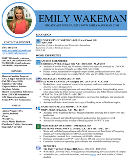Emily Wakeman Resume