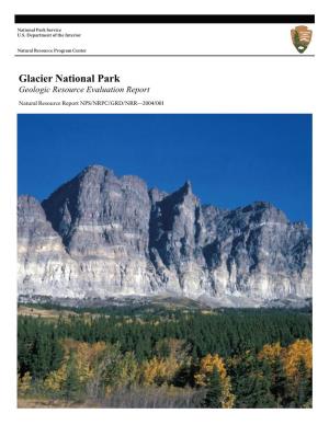 Glacier National Park Geologic Resource Evaluation Report