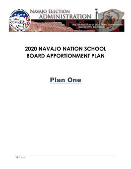 2020 Navajo Nation School Board Apportionment Plans