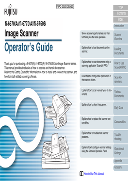 Operator's Guide." Sense Documents