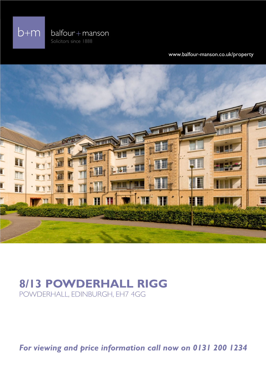 8/13 Powderhall Rigg Powderhall, Edinburgh, Eh7 4Gg