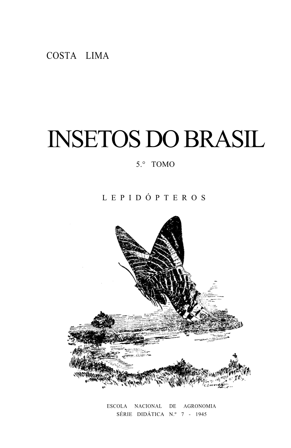 Insetos Do Brasil 5.° Tomo